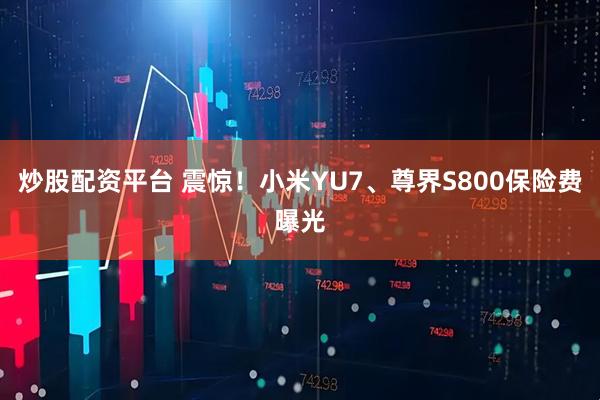 炒股配资平台 震惊！小米YU7、尊界S800保险费曝光